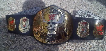 WWF Smoking Skull Title Belt