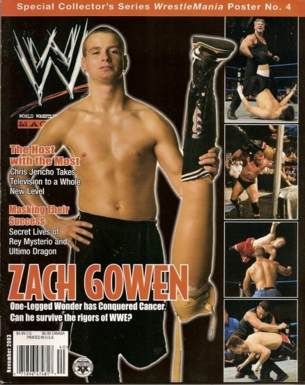 Zach Gowen on the cover of WWE Magazine