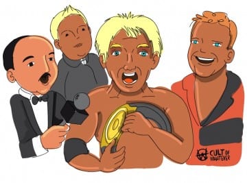 WWE Royal Rumble 1992 Ric Flair Cartoon Illustration