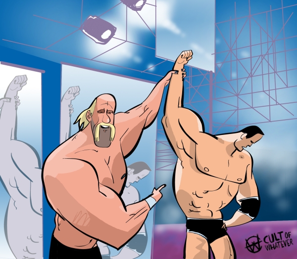 Cow Wrestlemania 18 Hulk Hogan The Rock