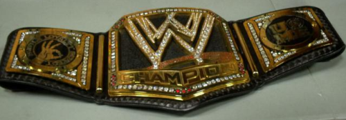 WWE Big Logo Title Belt With John Cena Side Plates