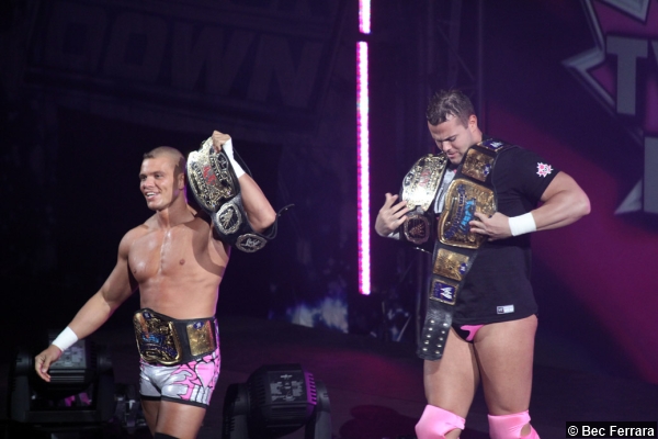 WWE Tyson Kidd David Hart Smith Hart Dynasty Tag Titles