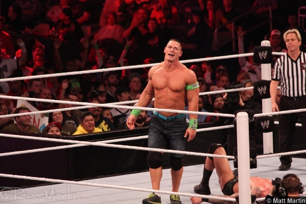 Wwe Royal Rumble 2014 John Cena Smile Randy Orton