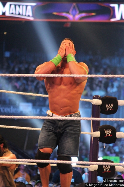 John Cena Hands Face Wrestlemania 30