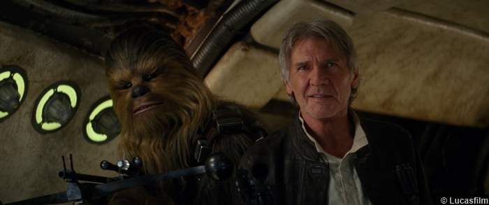 Star Wars Awakens Harrison Ford Peter Mayhew Han Solo Chewbacca