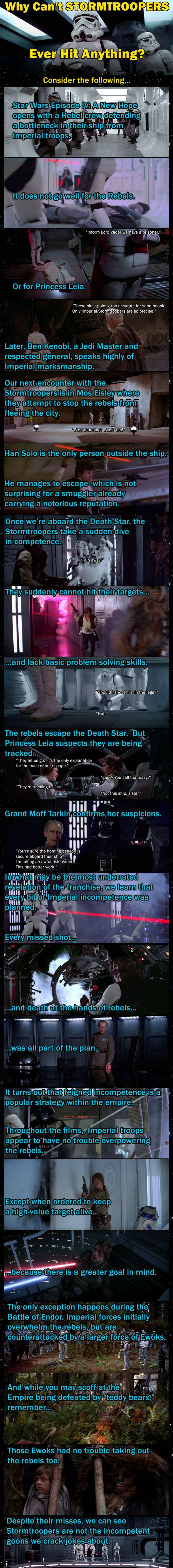 Starwars Why Cant Stormtroopers Ever Hit Anything Inforgraphic