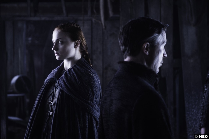 Game Of Thrones S6 E5 Aidan Gillen Petyr Littlefinger Baelish Sophie Turner Sansa