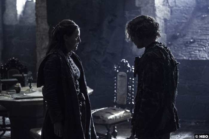 Game Of Thrones S6 Ep4 Alfie Allen Gemma Whelan Theon Yara Greyjoy