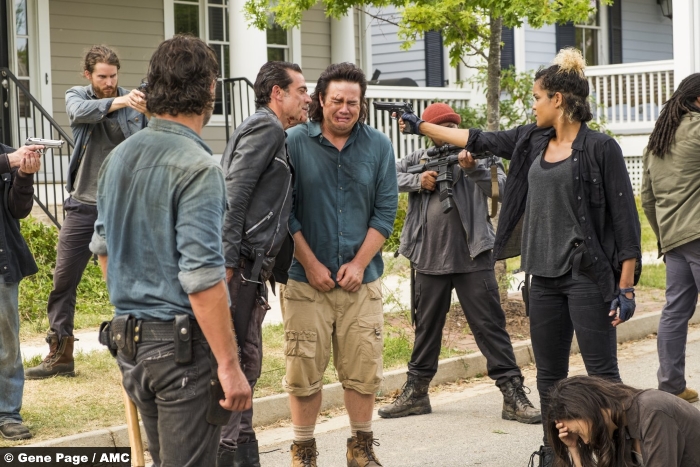 Walking Dead S07e08 Josh Mcdermitt Elizabeth Ludlow Eugene Arat Negan