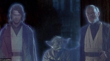 Star Wars Anakin Yoda Obi Wan Ghosts Rotj