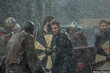 Vikings S05e3 Jonathan Rhys Meyers Bishop Heahmund Battle