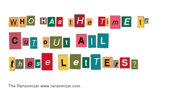 Ransom Letter Cutouts