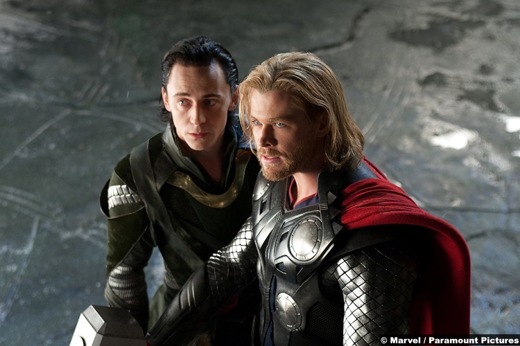 Thor Chris Hemsworth Loki Tom Hiddleston
