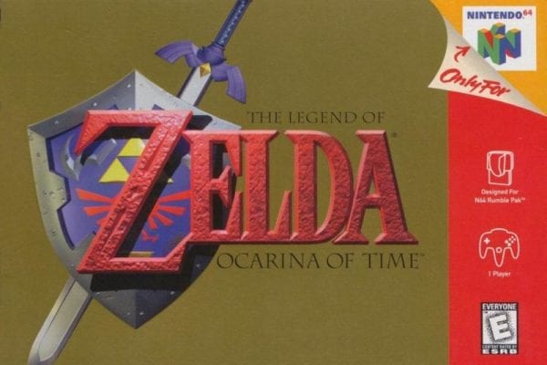 Zelda Ocarina Time 1998 Cover N64