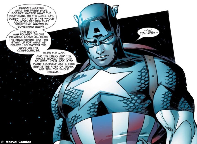Captain America Speech Comic