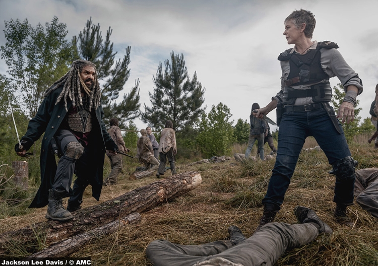 Walking Dead S09e02 Carol Peletier Melissa Mcbride Ezekiel Khary Payton