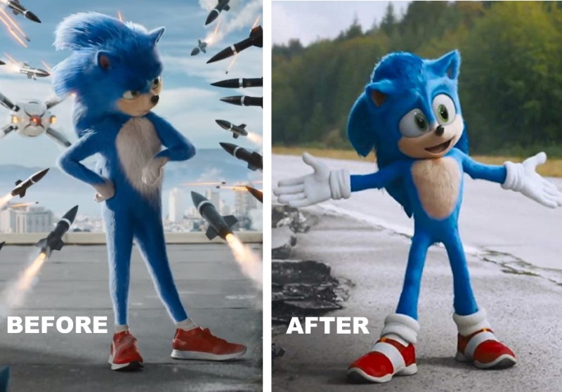 Sonic Hedgehog Before After