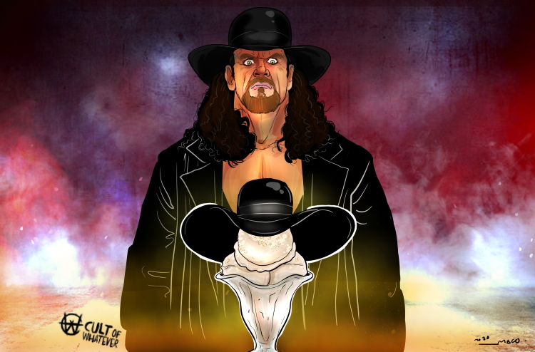 The Undertaker Snickerdoodle Ice Cream Cartoon Illustration