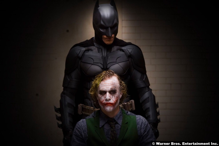 The Dark Knight Christian Bale Batman Heath Ledger The Joker