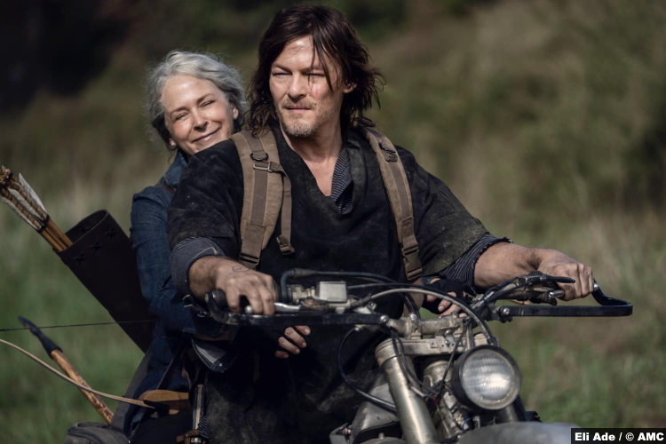 The Walking Dead S10e18 Melissa McBride and Norman Reedus as Carol and Daryl