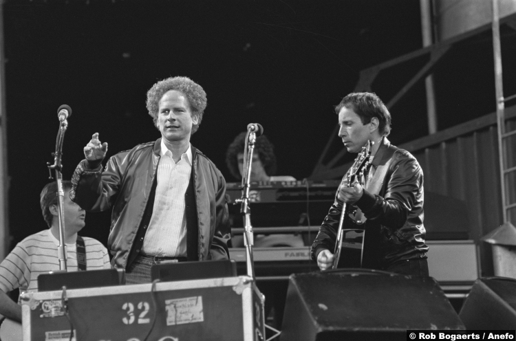 Simon And Garfunkel at Feyenoord Stadium in Rotterdam1982