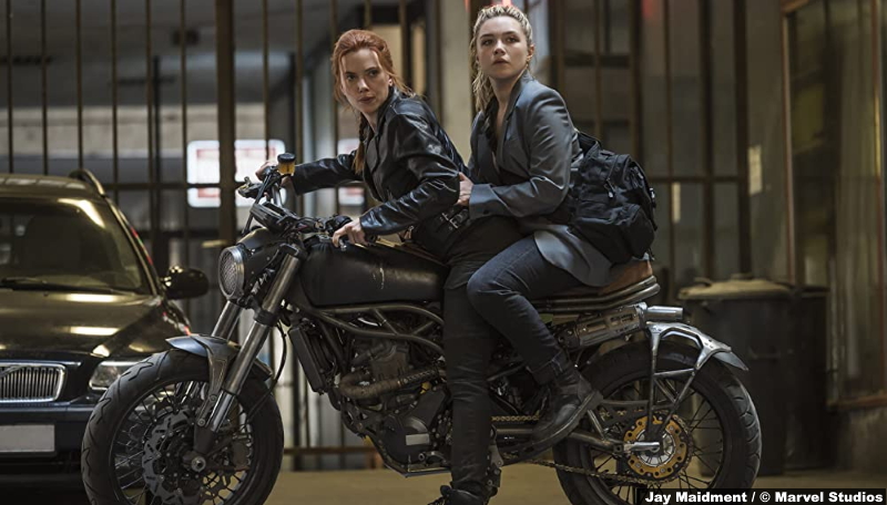 Black Widow: Scarlett Johansson and Florence Pugh as Natasha Romanoff and Yelena Belova