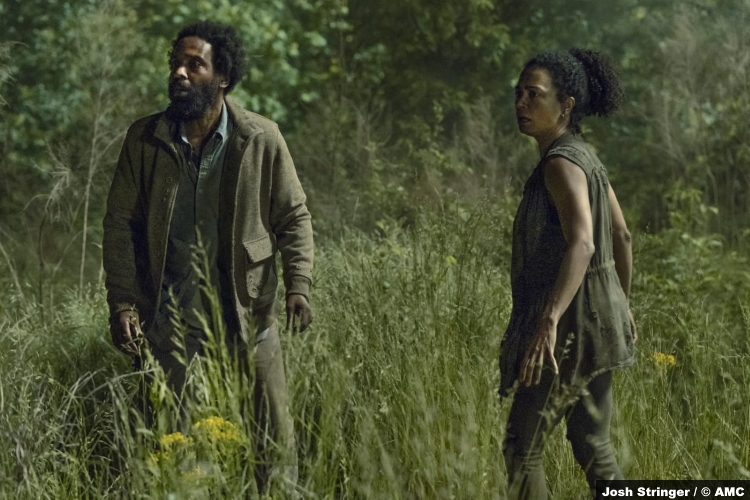 The Walking Dead S11e06: Kevin Carroll and Lauren Ridloff as Virgil and Connie