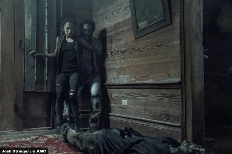 The Walking Dead S11e06: Lauren Ridloff and Kevin Carroll as Connie and Virgil