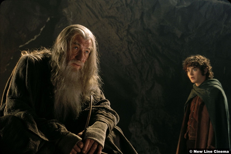 Lord of the Rings: Fellowship of the Ring: Ian McKellen and Elijah Wood as Gandalf and Frodo