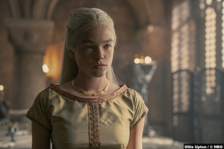 House of the Dragon S01e01: Milly Alcock as Princess Rhaenyra Targaryen