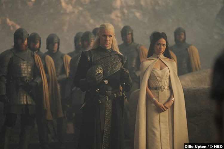 House of the Dragon S01e02: Matt Smith and Sonoya Mizuno as Prince Daemon Targaryen and Mysaria
