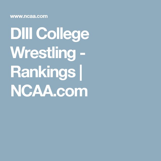 College Wrestling Rankings 2025